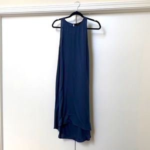 Theory Silk Blue Midi Dress